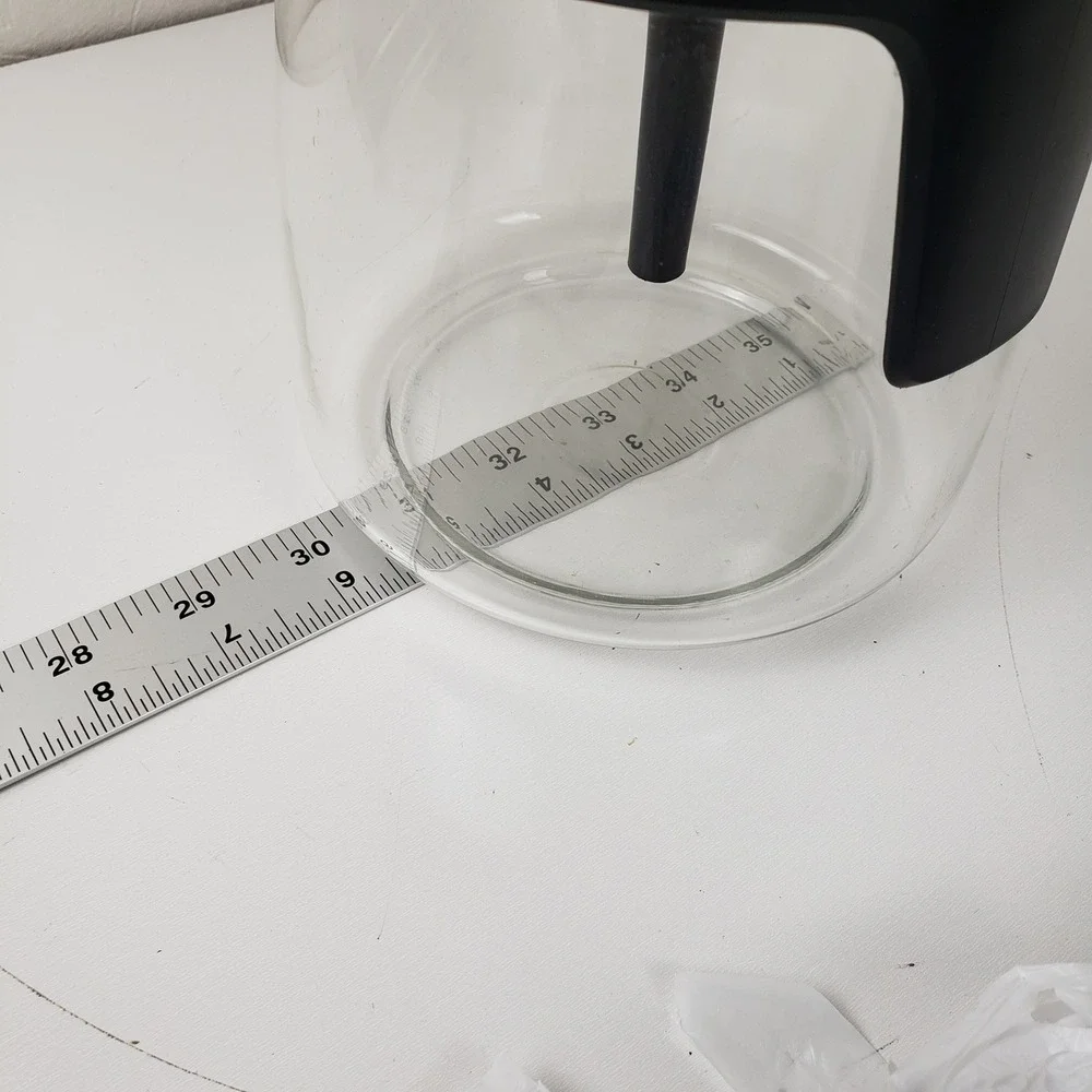 Ninja Coffee Maker Replacement‎ Glass Carafe 10 Cup Black with Brew Through Lid